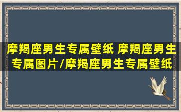 摩羯座男生专属壁纸 摩羯座男生专属图片/摩羯座男生专属壁纸 摩羯座男生专属图片-我的网站